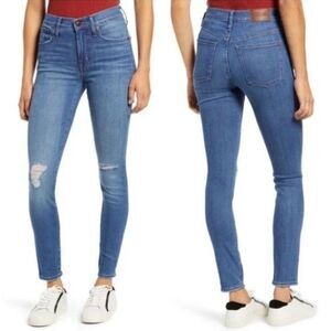 New MADEWELL 9" High Rise Skinny Jeans In Wilcrest Wash Size 32
